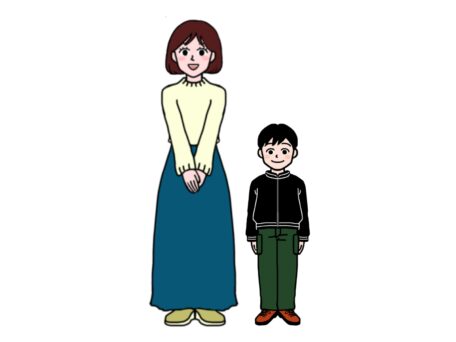 母親と息子