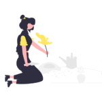 仕事の悩みを抱える女性のイラスト